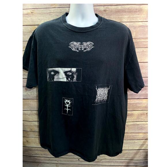 Ghostemane Band T-Shirt Size XL Black White Graphic Tee Metal Rap Streetwear - Picture 1 of 11